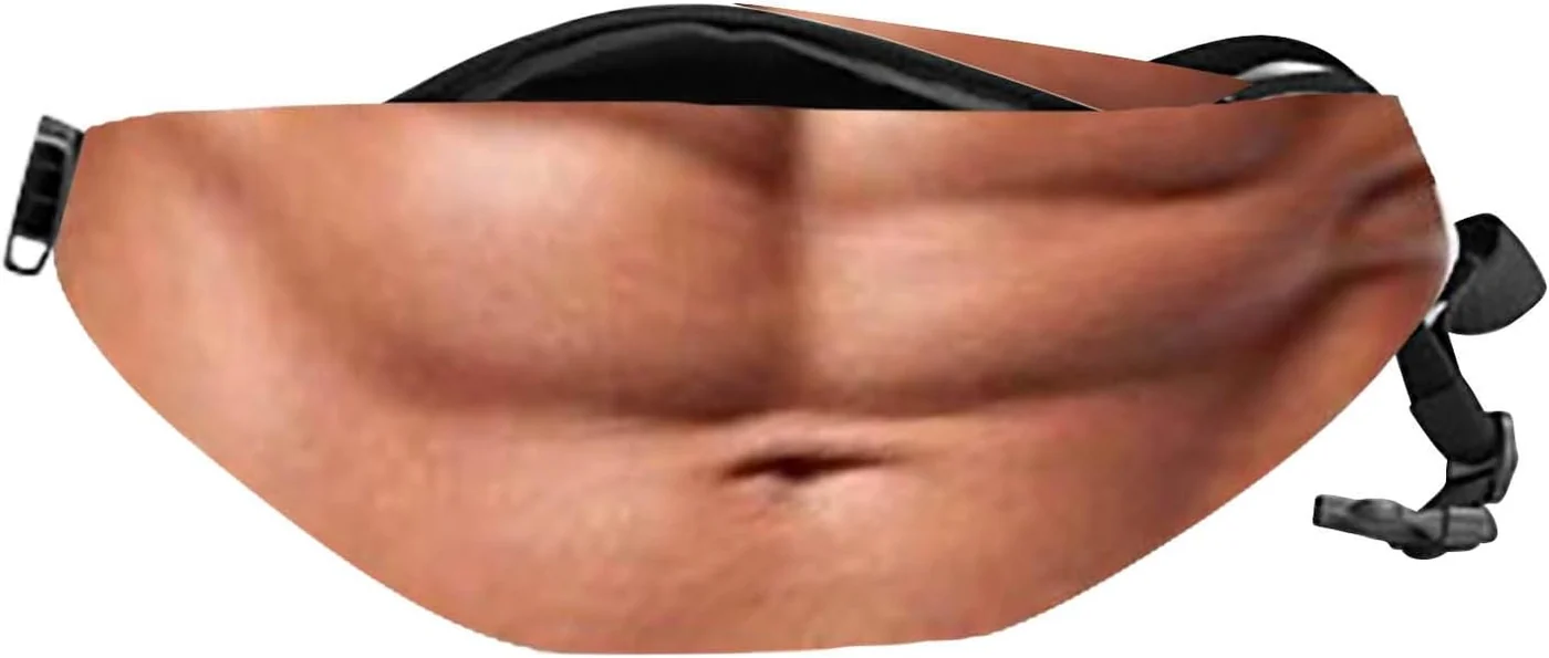 Fake Belly Bag, Bronzed Abs style