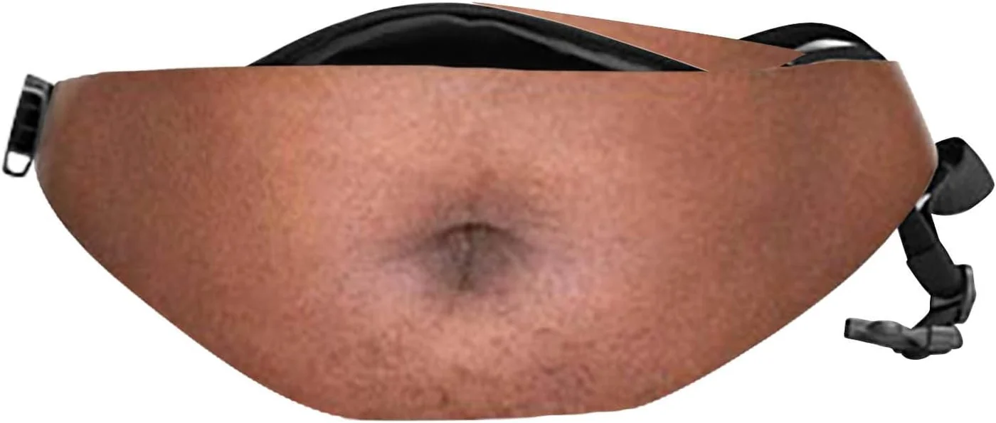 Fake Belly Bag, Bronzed & Smooth style